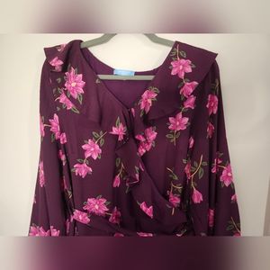 Draper James RSVP Floral Wrap Dress Women’s 1X